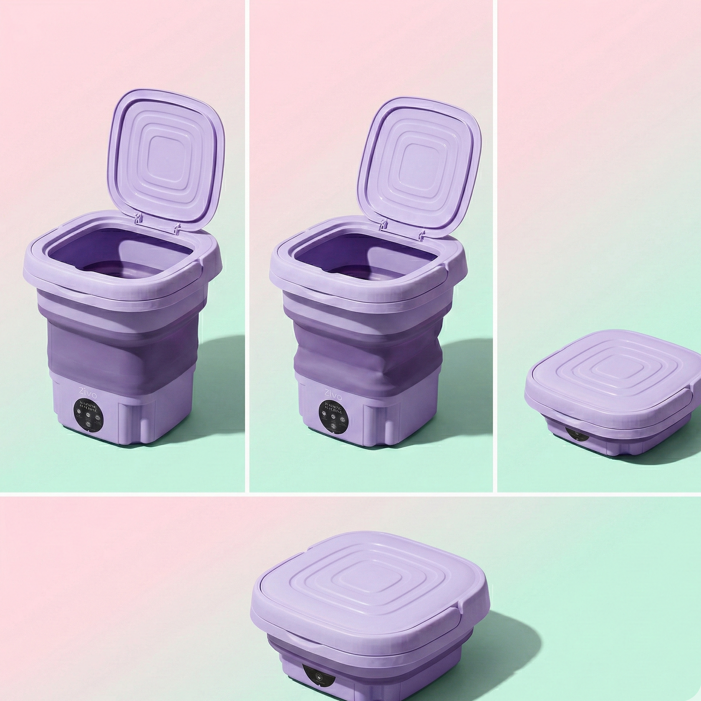Mini portable Washing Machine – Foldable Compact Washer for Home, Hostel & Travel
