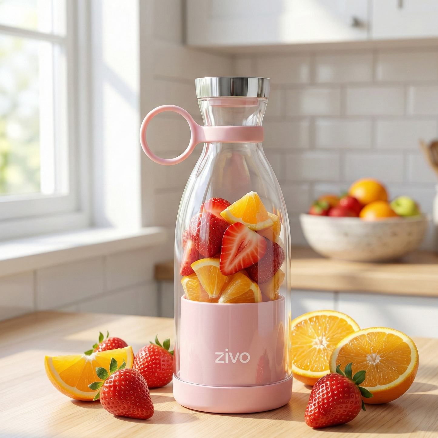 Portable Rechargeable Blender – Mini USB Juice Maker for Travel, Gym & Office