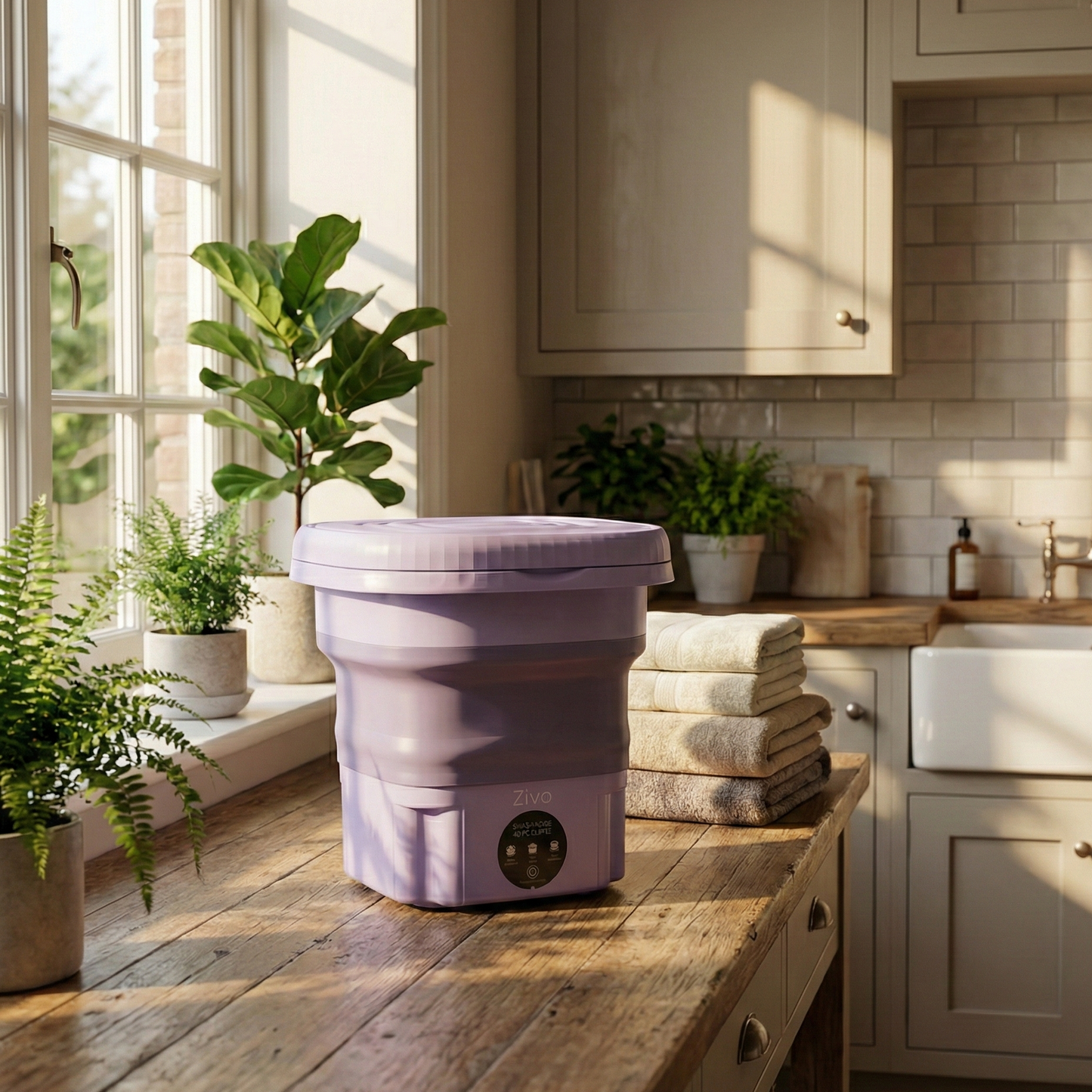 Mini portable Washing Machine – Foldable Compact Washer for Home, Hostel & Travel